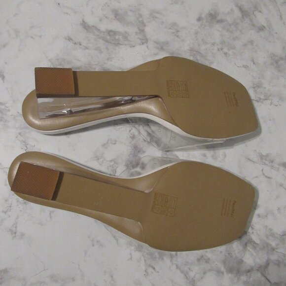 Raye Ani Wedge Sandals Clear White Lucite Revolve - Picture 8 of 10